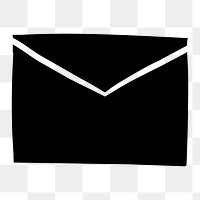 PNG Black letter, paper craft element, transparent background