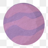 Planet Neptune png, galaxy paper craft element, transparent background