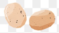 PNG Eggs food, food paper craft element, transparent background