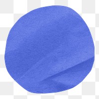 PNG Blue  circle shape, paper craft element, transparent background