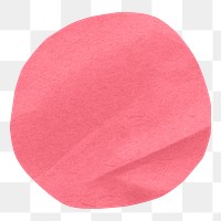 PNG Pink  circle shape, paper craft element, transparent background