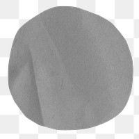 PNG Gray  circle shape, paper craft element, transparent background