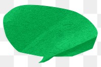 PNG Green speech bubble, communication paper element, transparent background