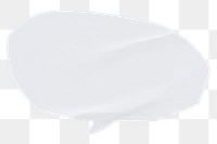 PNG White speech bubble, communication paper element, transparent background