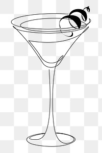 Citrus cocktail png, aesthetic illustration, transparent background