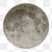 PNG The moon planet, galaxy illustration, transparent background