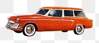 PNG Red classic car, vintage vehicle illustration, transparent background