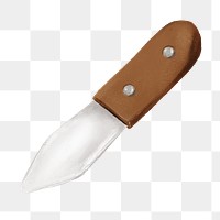 Butter knife png, object illustration, transparent background