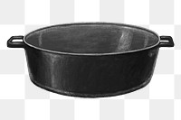 Cooking pot png, object illustration, transparent background