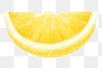 PNG Lemon slice, fruit illustration, transparent background