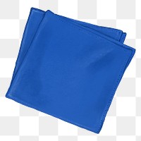 Blue napkin png, object illustration, transparent background