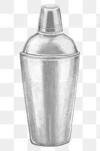 PNG Cocktail shaker, object illustration, transparent background