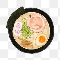 PNG Ramen noodle, Japanese  food illustration, transparent background