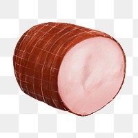 PNG Ham slices, butchery fresh meat illustration, transparent background