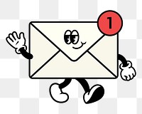 PNG Email notification, cartoon character illustration, transparent background