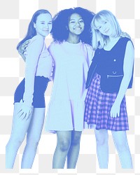 Teenage girls fashion png, transparent background