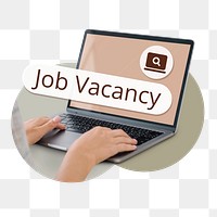 PNG Job vacancy  search screen laptop, transparent background