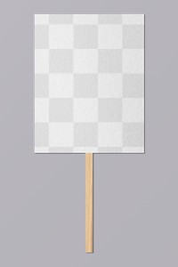 Protest sign png mockup, transparent design