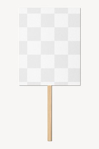 Protest sign png mockup, transparent design