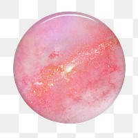 Pink marble png pin, transparent background