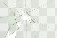 Broken glass effect png, transparent background