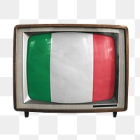 Png Italy flag TV, transparent background