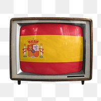 Png Flag of Spain TV, transparent background