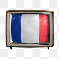 Png TV flag of France, transparent background