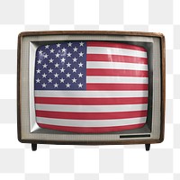 Png America TV flag United States, transparent background