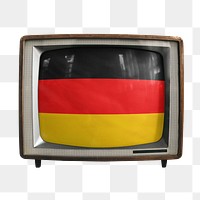 Png TV flag Germany, transparent background