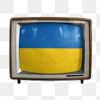 Png TV flag news Ukraine, transparent background