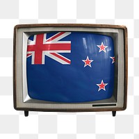 Png New Zealand flag TV, transparent background