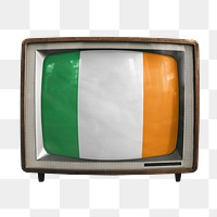 Png TV Ireland flag, transparent background