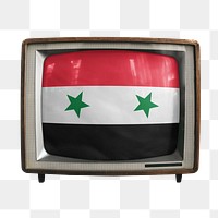 Png TV Syria flag, transparent background