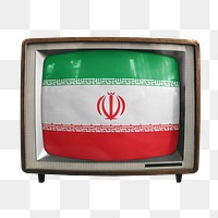 Png TV Iran flag, transparent background