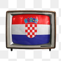 Png TV Croatia flag news, transparent background