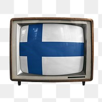 Png TV Finland flag, transparent background