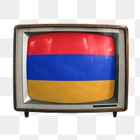 Png TV Armenia flag, transparent background