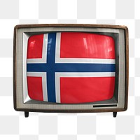 Png TV Norway flag, transparent background