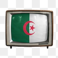 Png TV Algeria flag, transparent background