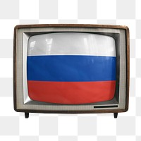 Png TV flag news Russia, transparent background