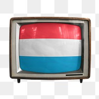 Png TV Luxembourg flag, transparent background