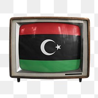 Png TV Libya flag, transparent background