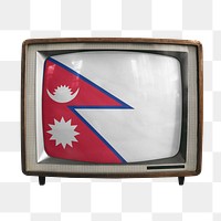 Png TV Nepal flag, transparent background