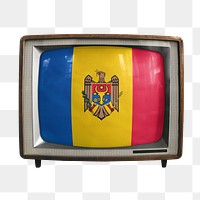 Png TV Moldova flag news, transparent background