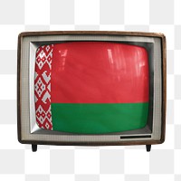 Png TV Belarus flag, transparent background