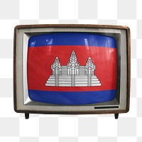 Png TV Cambodia flag, transparent background