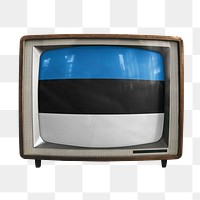 Png TV Estonia flag, transparent background