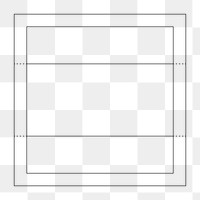 PNG Sport court outline, transparent background