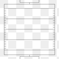 PNG American football outline, transparent background